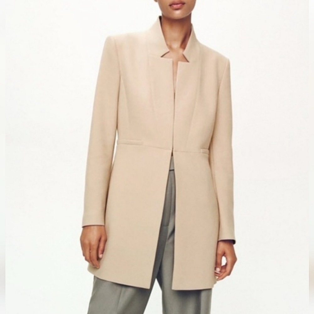 Zara Women's Cream/Beige Blazer Coat